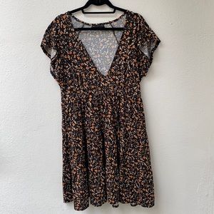 Urban Outfitters Julia Ruffle Mini Dress